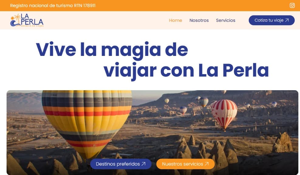 Portada de Agencia de Viajes La Perla