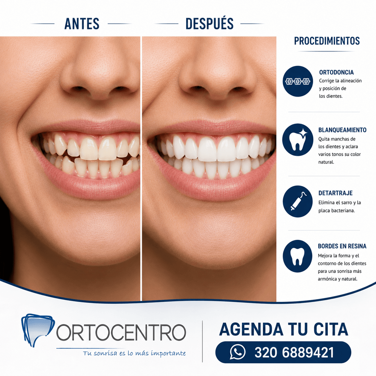 Portada de ortocentro odontología