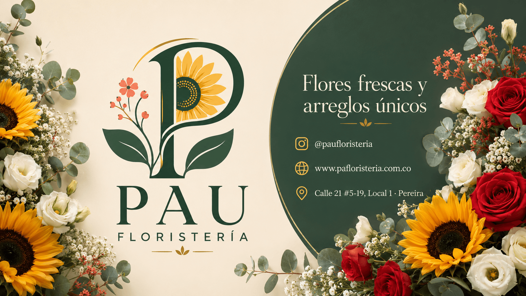 Portada de Paula Andrea Floristería