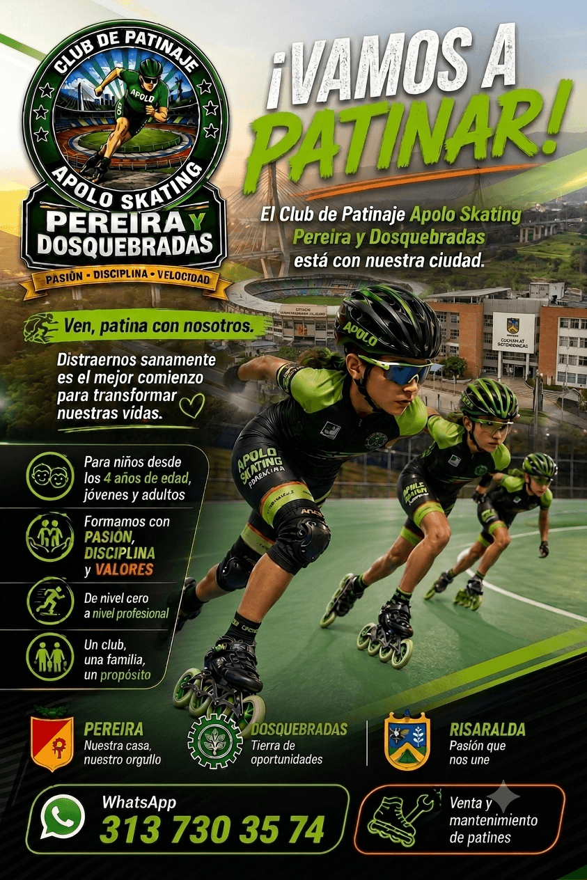 Logo de Patines y clase Apolo skating Pereira